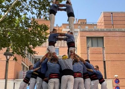 Torre de 8 amb folre. Festa Major de Salt. 28/7/24