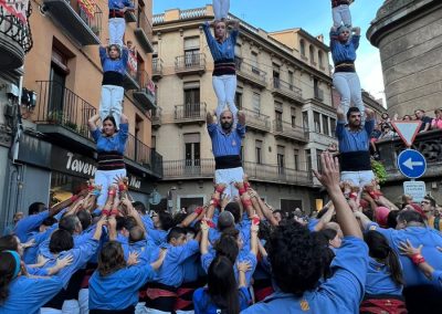 Pilars de 4 de sortida. Festes del Tura, Olot, 7/9/24