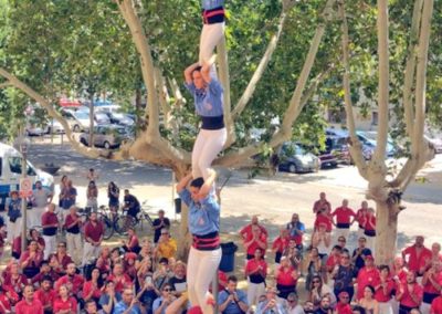 Pilar de 6 carregat. Festa Major de Salt. 28/7/24